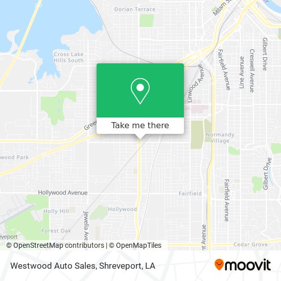Westwood Auto Sales map