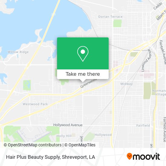 Mapa de Hair Plus Beauty Supply