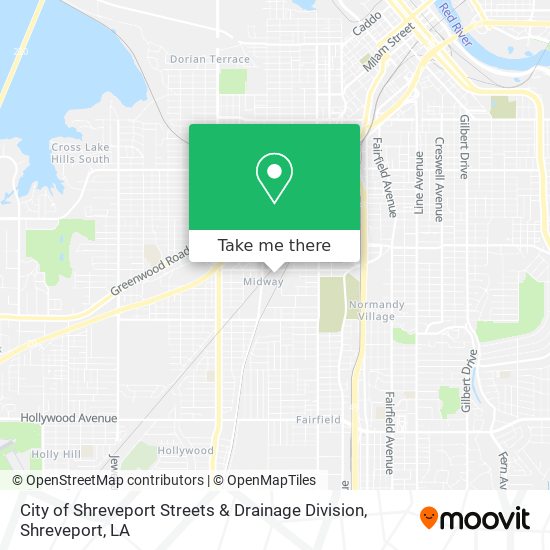 Mapa de City of Shreveport Streets & Drainage Division