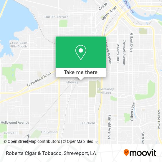 Roberts Cigar & Tobacco map