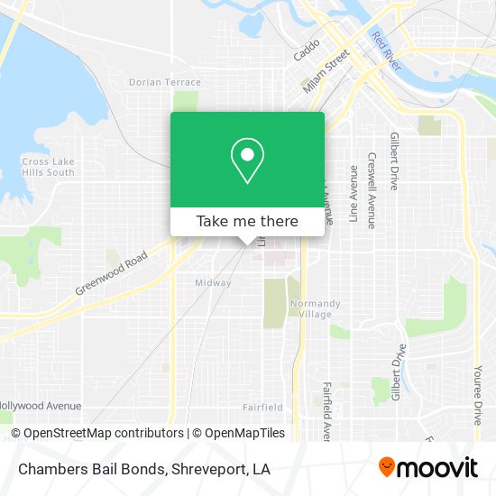 Chambers Bail Bonds map