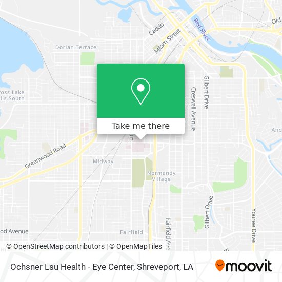 Mapa de Ochsner Lsu Health - Eye Center