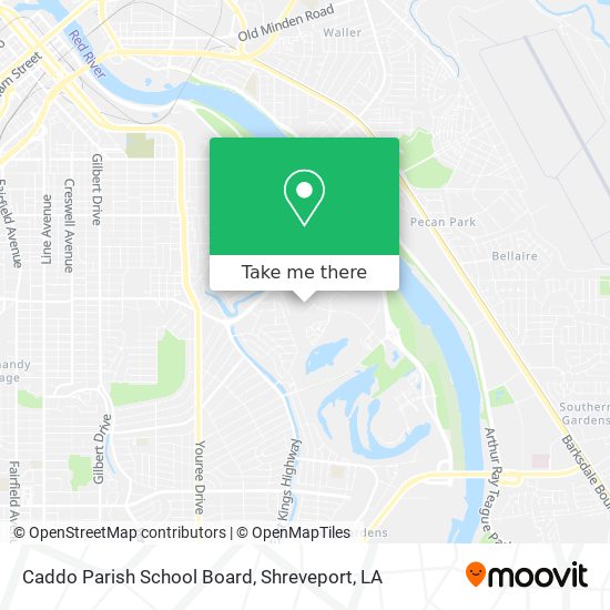 Mapa de Caddo Parish School Board