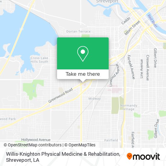 Mapa de Willis-Knighton Physical Medicine & Rehabilitation