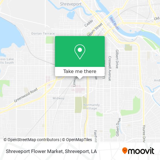 Shreveport Flower Market map