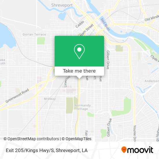 Exit 205/Kings Hwy/S map