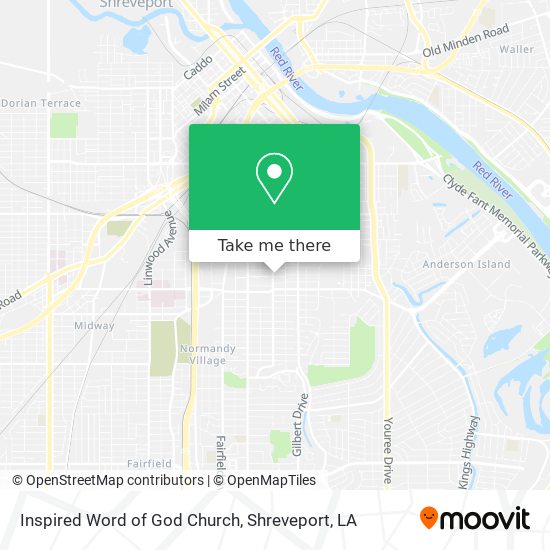 Inspired Word of God Church map