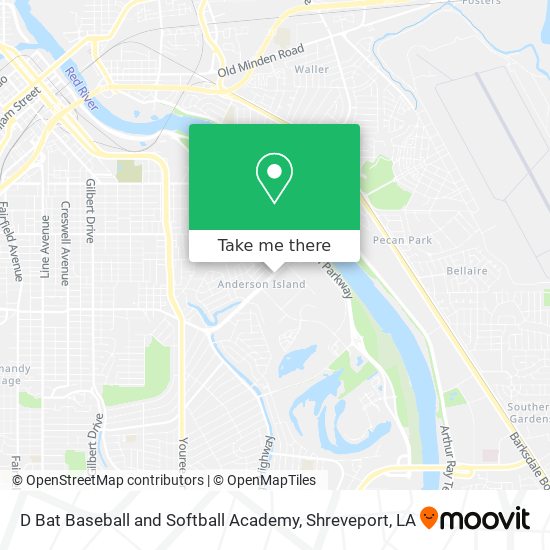 D Bat Baseball and Softball Academy map
