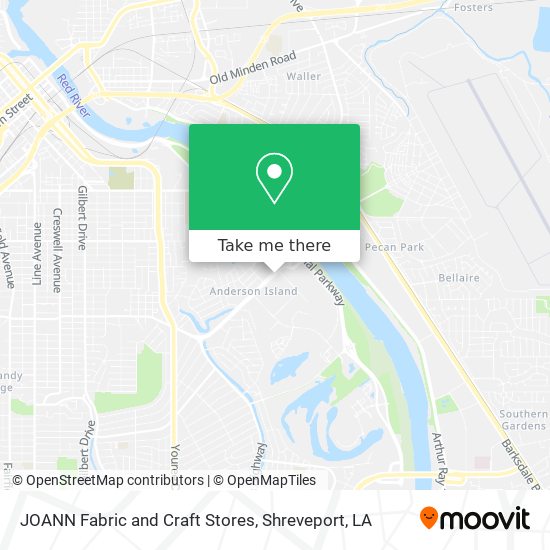 Mapa de JOANN Fabric and Craft Stores