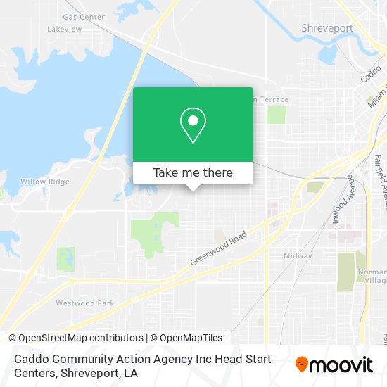 Mapa de Caddo Community Action Agency Inc Head Start Centers