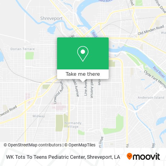 Mapa de WK Tots To Teens Pediatric Center