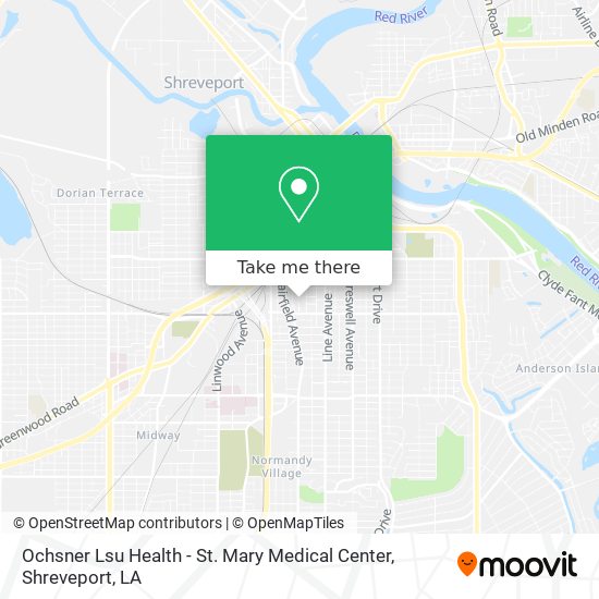 Ochsner Lsu Health - St. Mary Medical Center map