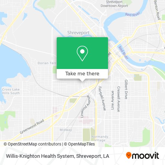 Willis-Knighton Health System map