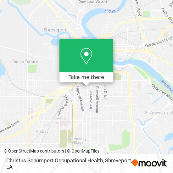 Mapa de Christus Schumpert Occupational Health