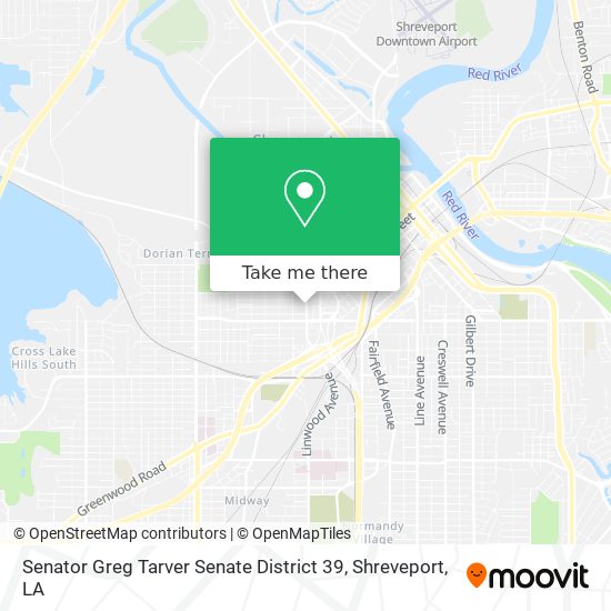 Senator Greg Tarver Senate District 39 map