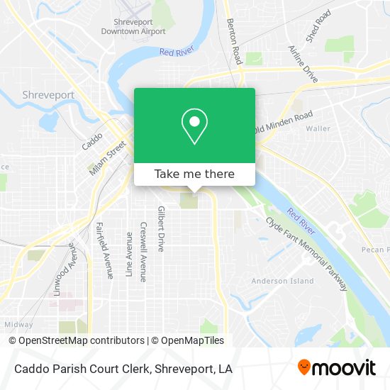 Mapa de Caddo Parish Court Clerk