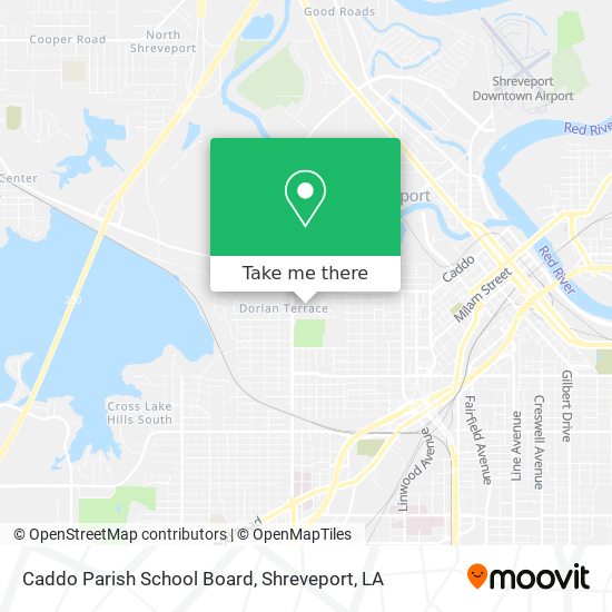 Caddo Parish School Board map