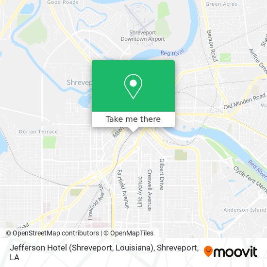 Jefferson Hotel (Shreveport, Louisiana) map