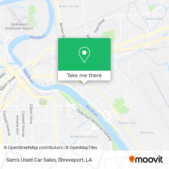 Sam's Used Car Sales map