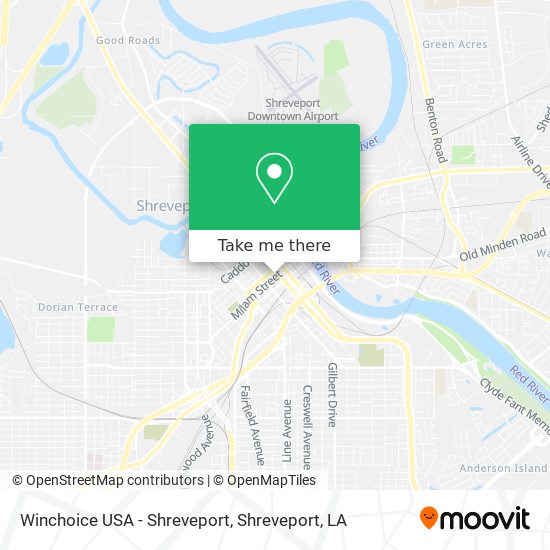 Winchoice USA - Shreveport map