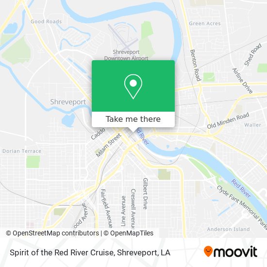 Spirit of the Red River Cruise map