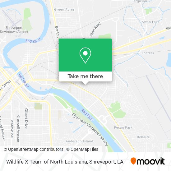 Wildlife X Team of North Louisiana map