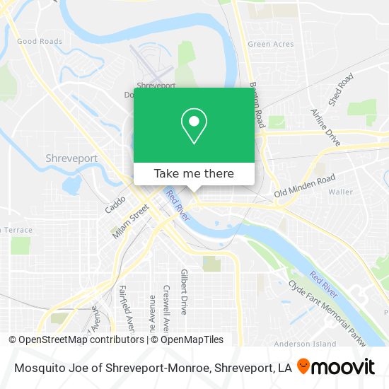 Mosquito Joe of Shreveport-Monroe map