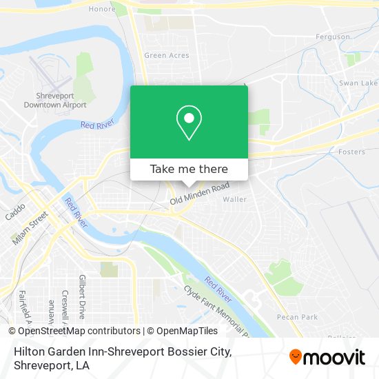 Mapa de Hilton Garden Inn-Shreveport Bossier City