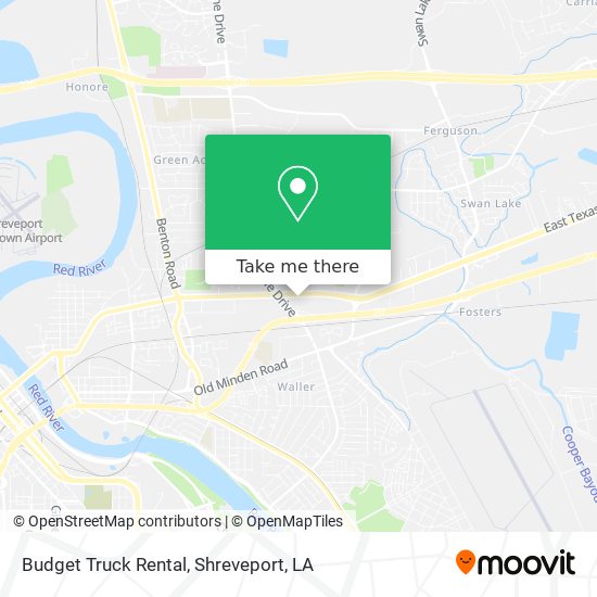 Mapa de Budget Truck Rental