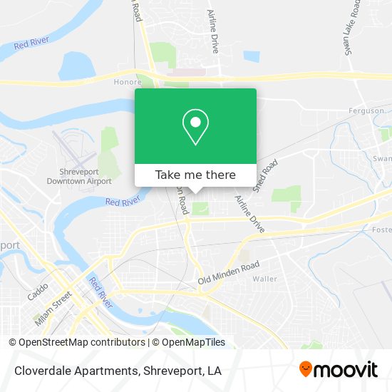 Mapa de Cloverdale Apartments