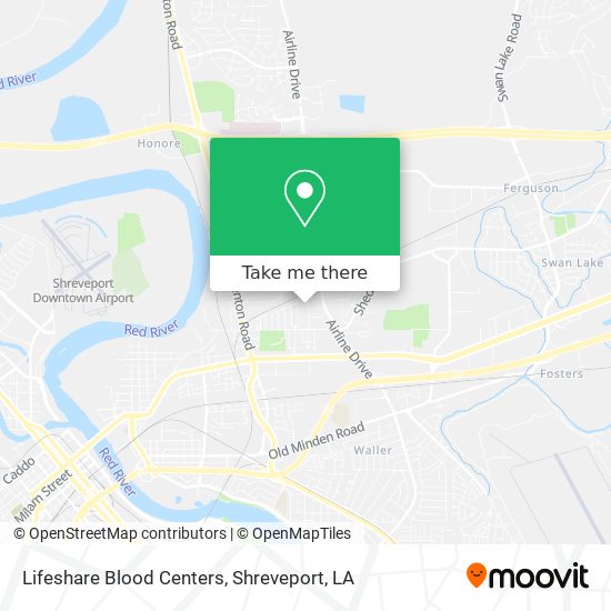 Lifeshare Blood Centers map