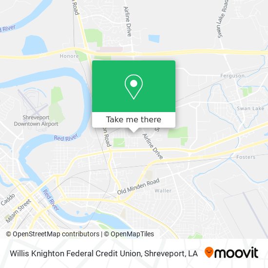 Willis Knighton Federal Credit Union map