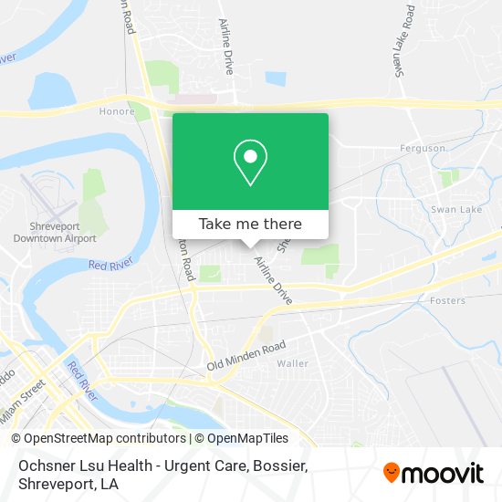 Ochsner Lsu Health - Urgent Care, Bossier map