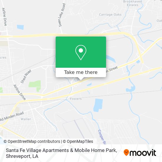 Santa Fe Village Apartments & Mobile Home Park map
