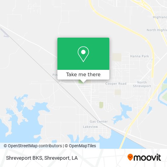 Shreveport BKS map