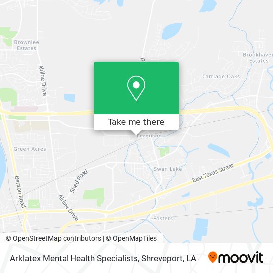 Mapa de Arklatex Mental Health Specialists