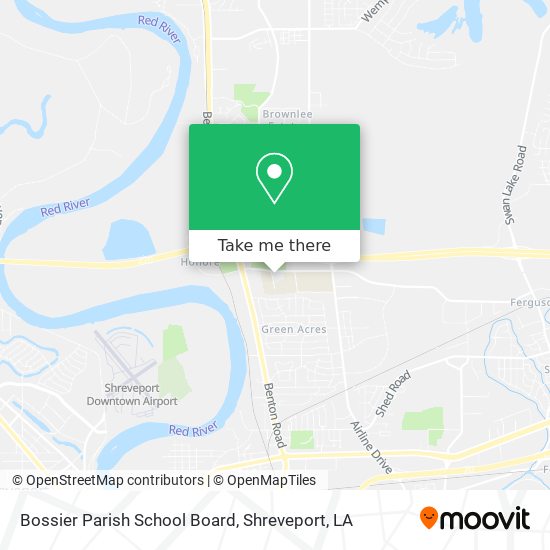 Bossier Parish School Board map