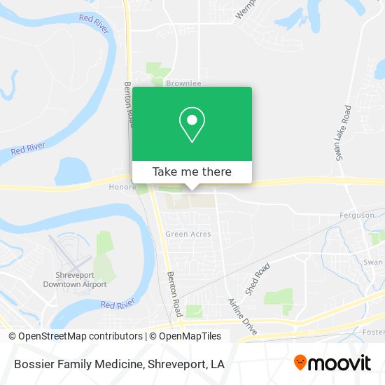 Bossier Family Medicine map