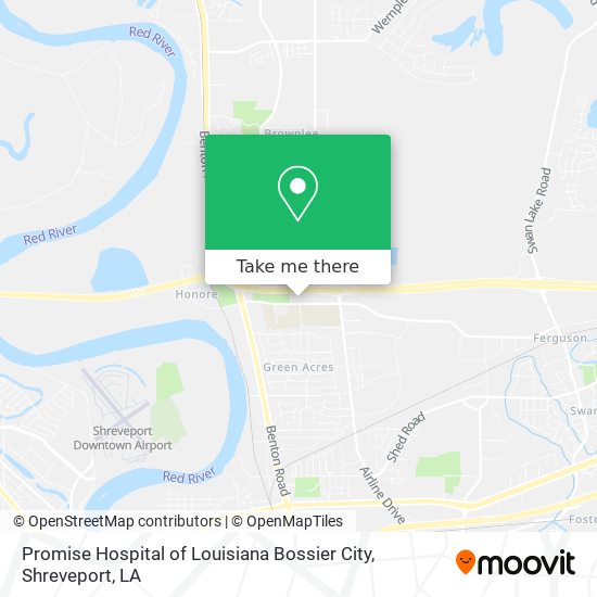 Mapa de Promise Hospital of Louisiana Bossier City