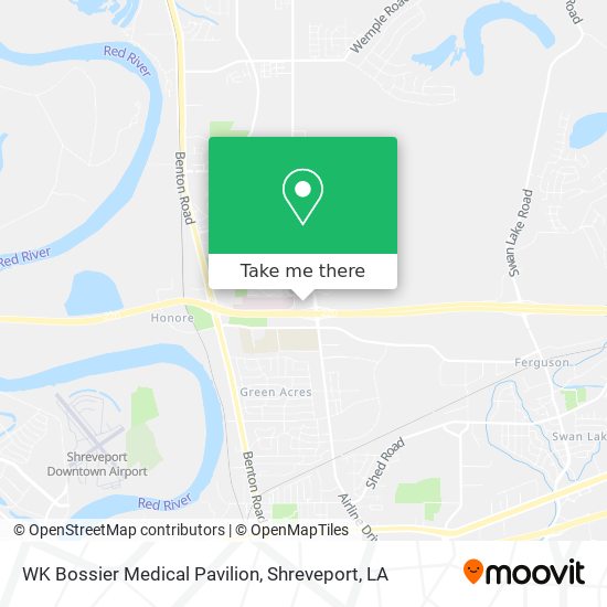 WK Bossier Medical Pavilion map
