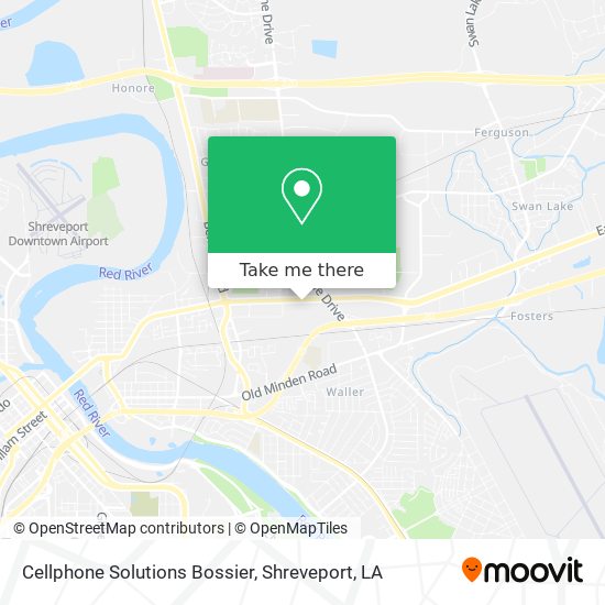 Cellphone Solutions Bossier map