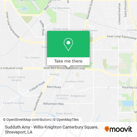 Mapa de Sudduth Amy - Willis-Knighton Canterbury Square
