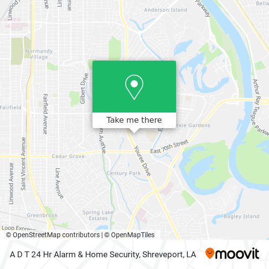 A D T 24 Hr Alarm & Home Security map