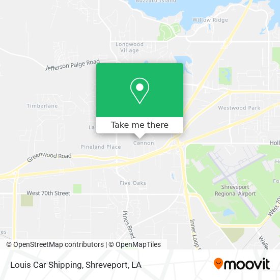 Louis Car Shipping map