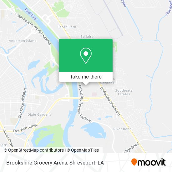 Mapa de Brookshire Grocery Arena