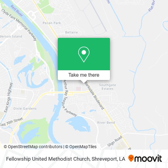 Fellowship United Methodist Church map