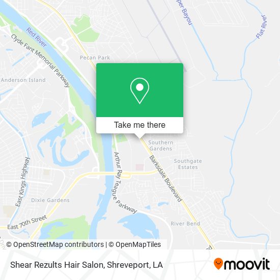 Mapa de Shear Rezults Hair Salon