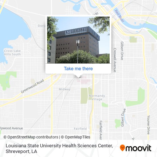 Mapa de Louisiana State University Health Sciences Center