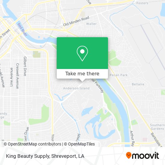 King Beauty Supply map