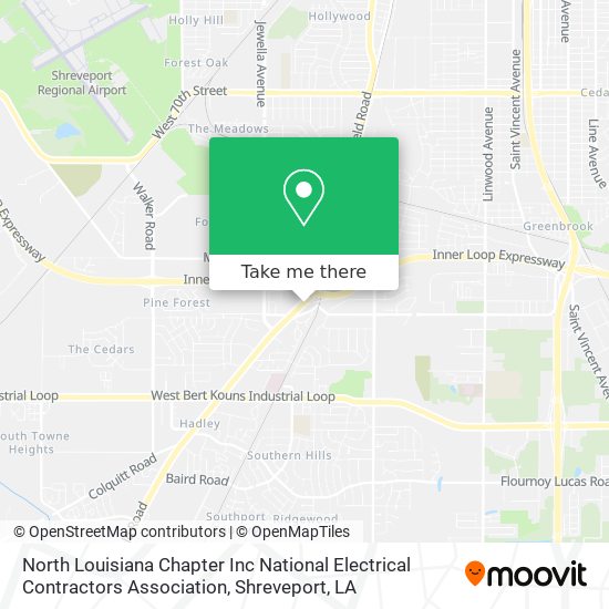 North Louisiana Chapter Inc National Electrical Contractors Association map